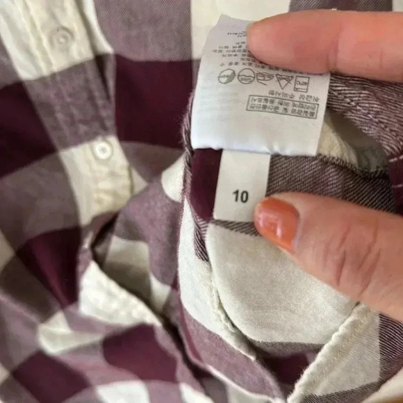 Uniqlo Girls Flannel Shirt Size M (10) - Picture 5 of 8